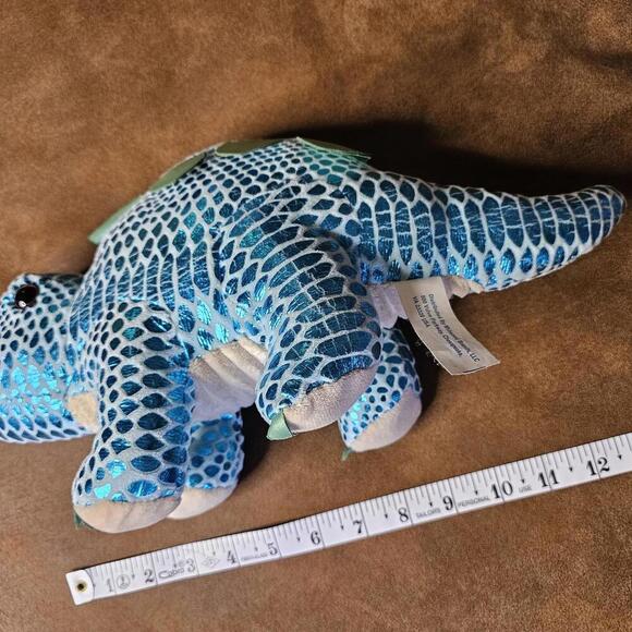 Blue Dinosaur Plush Stuffed Animal - Picture 3 of 3